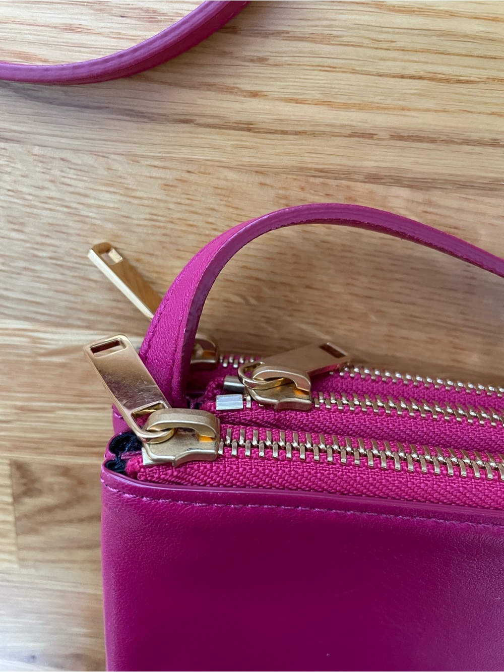 Celine Trio Small Pink Leather Crossbody Bag - Picture 5 of 16